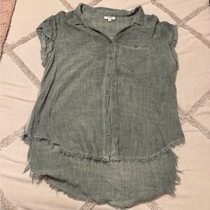 Umgee Acid Washed Button-Down